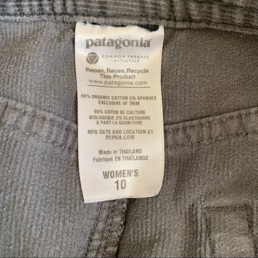 Patagonia Corduroy Grey Skirt Size 10 - Picture 9 of 10
